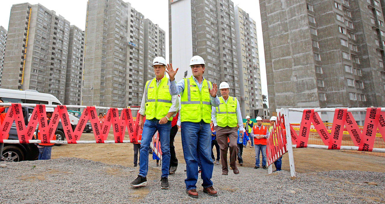 By the end of 2018, Lima 2019 had completed 20 floors in four of the Athletes’ Village's towers and 19 floors in the other three as preparations continue for the Pan America and Parapan American Games ©Lima 2019 