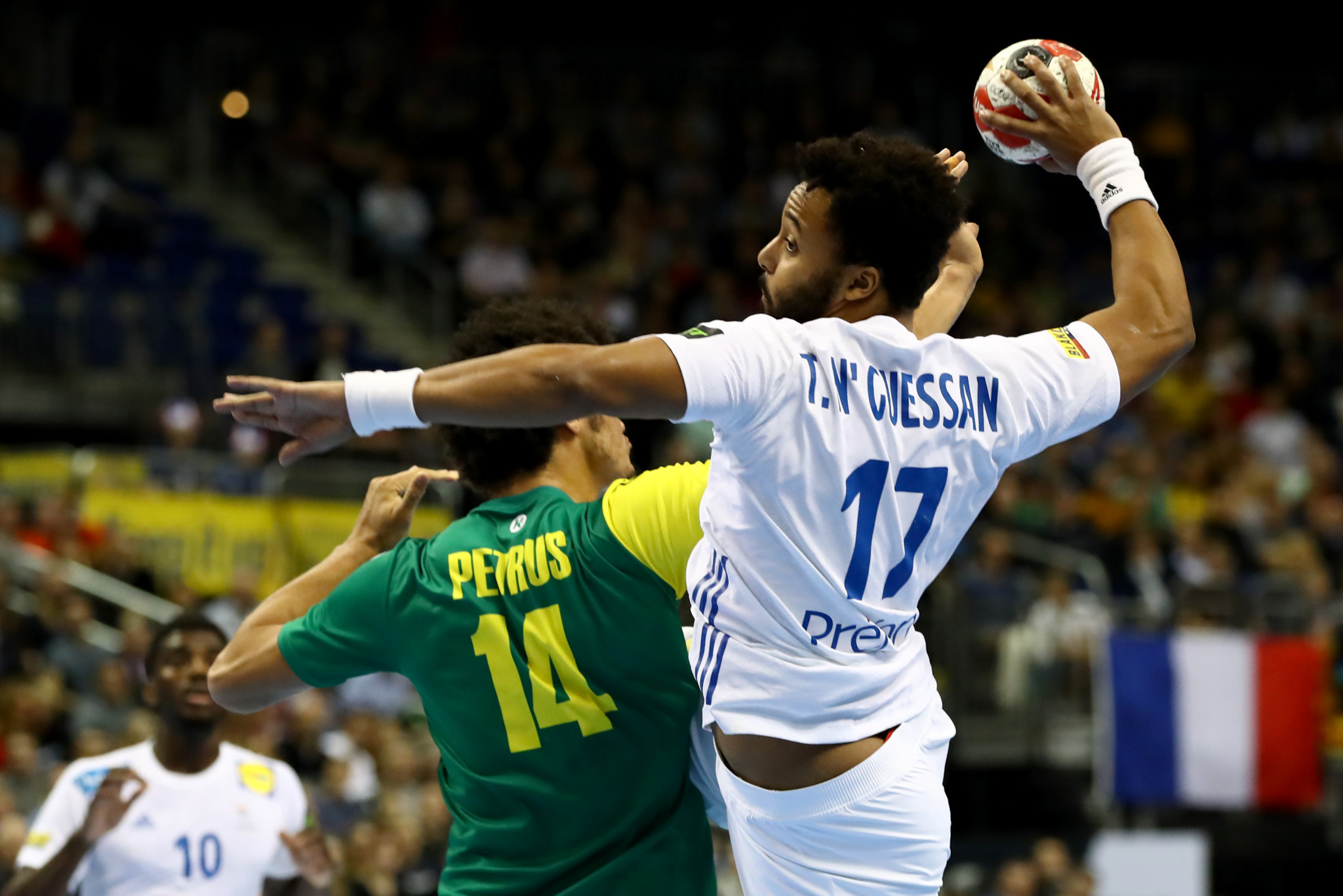 Defending champions France defeated Brazil in their opening game of the IHF Men's Handball World Championship in Berlin ©Getty Images