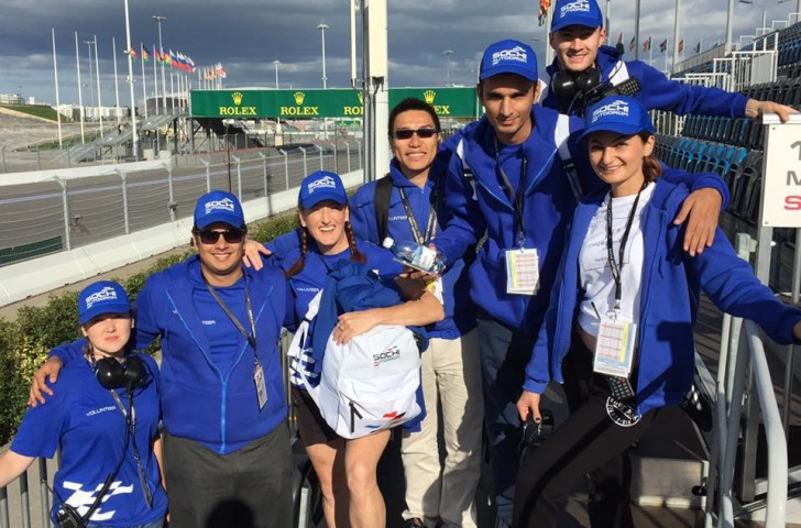 Russian International Olympic University students complete placement programme at Formula One Grand Prix in Sochi