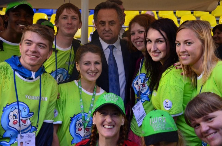 Russian Sports Minister Vitaly Mutko met with RIOU's Master of Sport Administration students at the 2015 IWAS World Games in Sochi