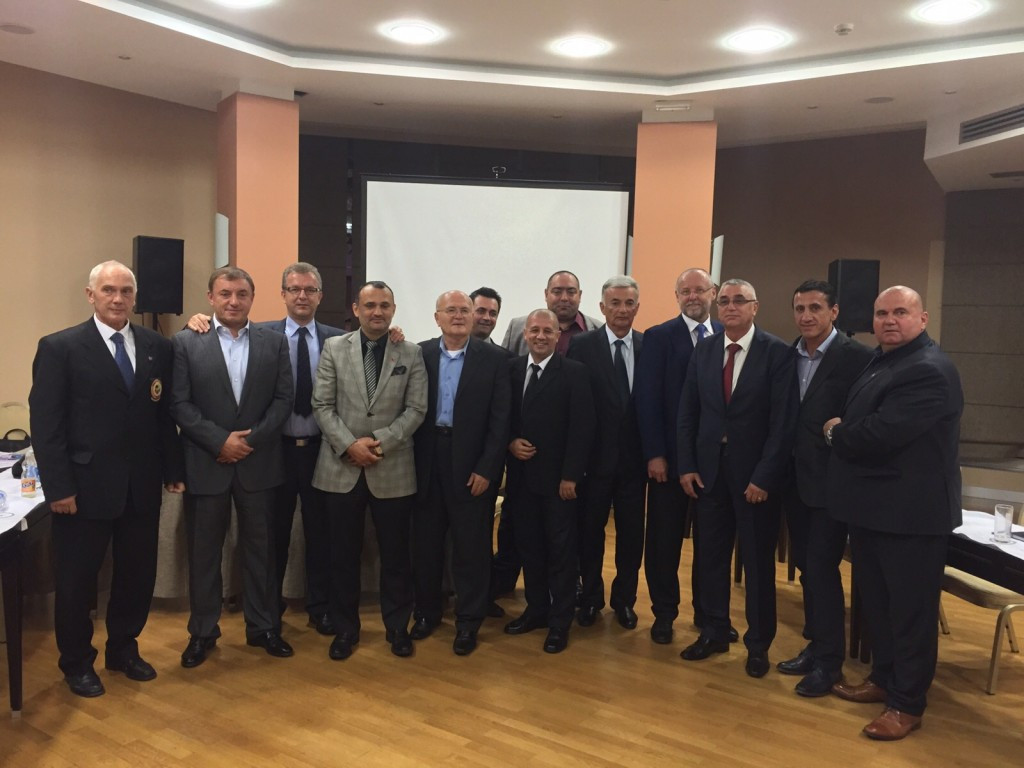 Members of the Karate Federation of the Balkans Board gather following their meeting in Belgrade ©TKF