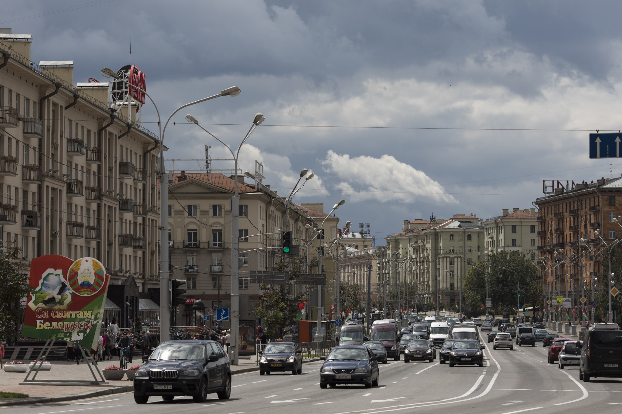 LED lighting is to be installed on Independence Avenue in Minsk ahead of the 2019 European Games ©Getty Images