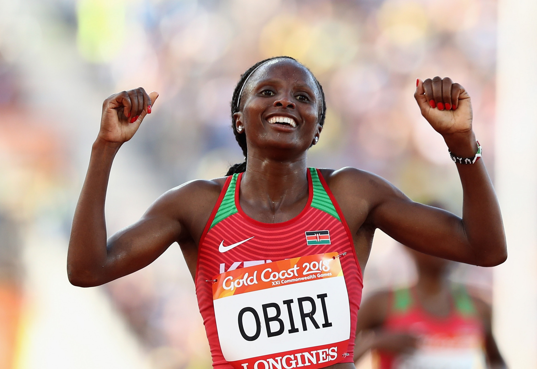 World and Commonwealth 5,000m champion Hellen Obiri won the women's race with a 20 second lead ©Getty Images