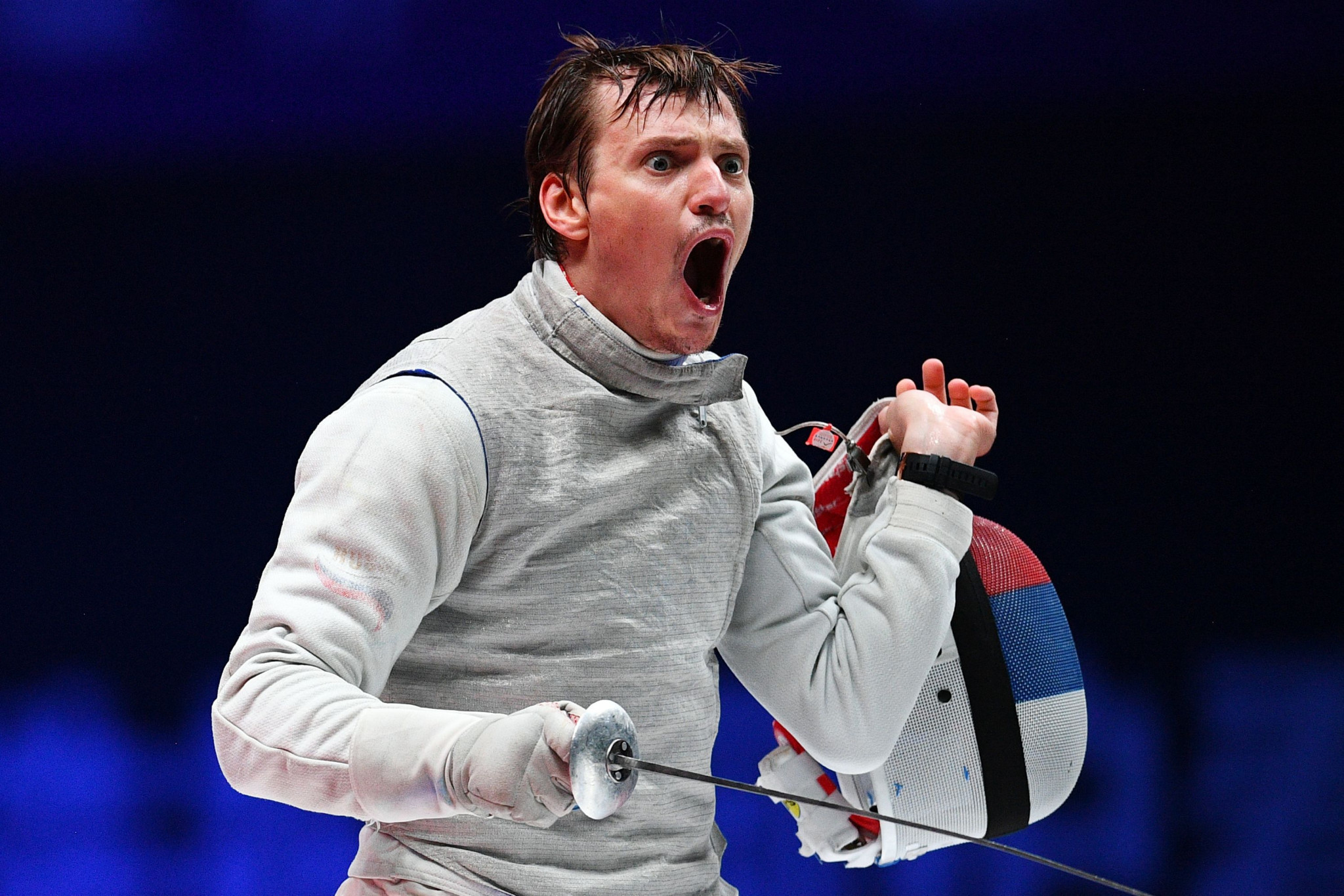 Alexey Cheremisinov helped Russia win the men's team foil title in Paris ©Getty Images