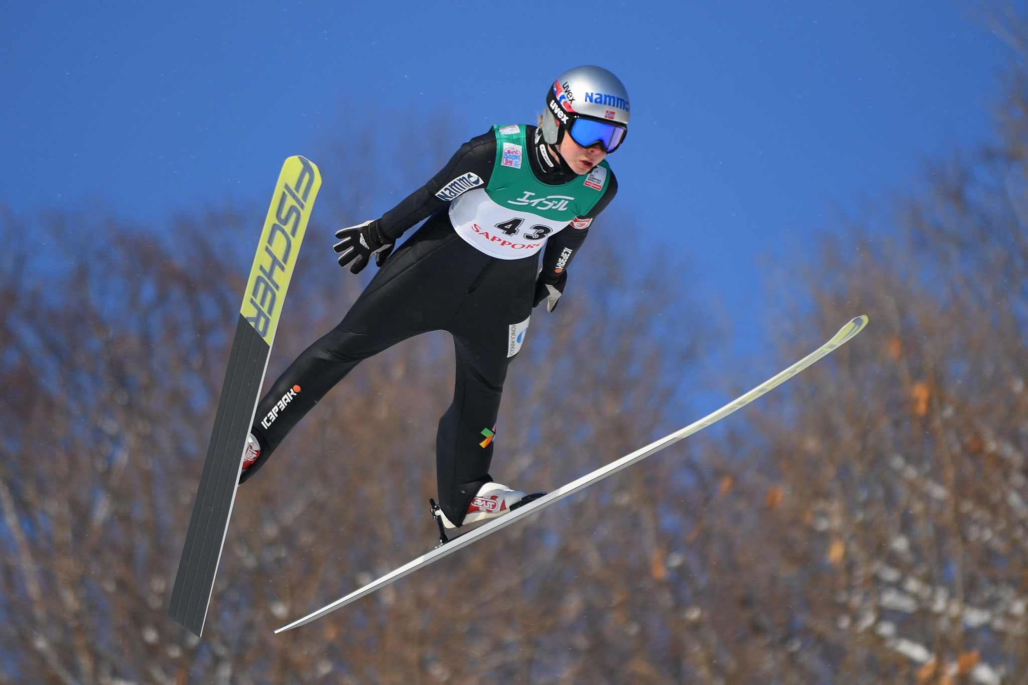 Olympic champion Maren Lundby of Norway won the women's FIS Ski Jumping World Cup event in Sapporo ©Getty Images 