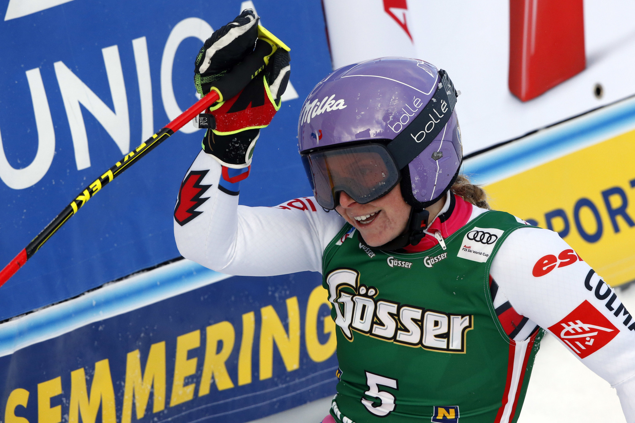 Tessa Worley will aim for a second giant slalom victory of the season ©Getty Images