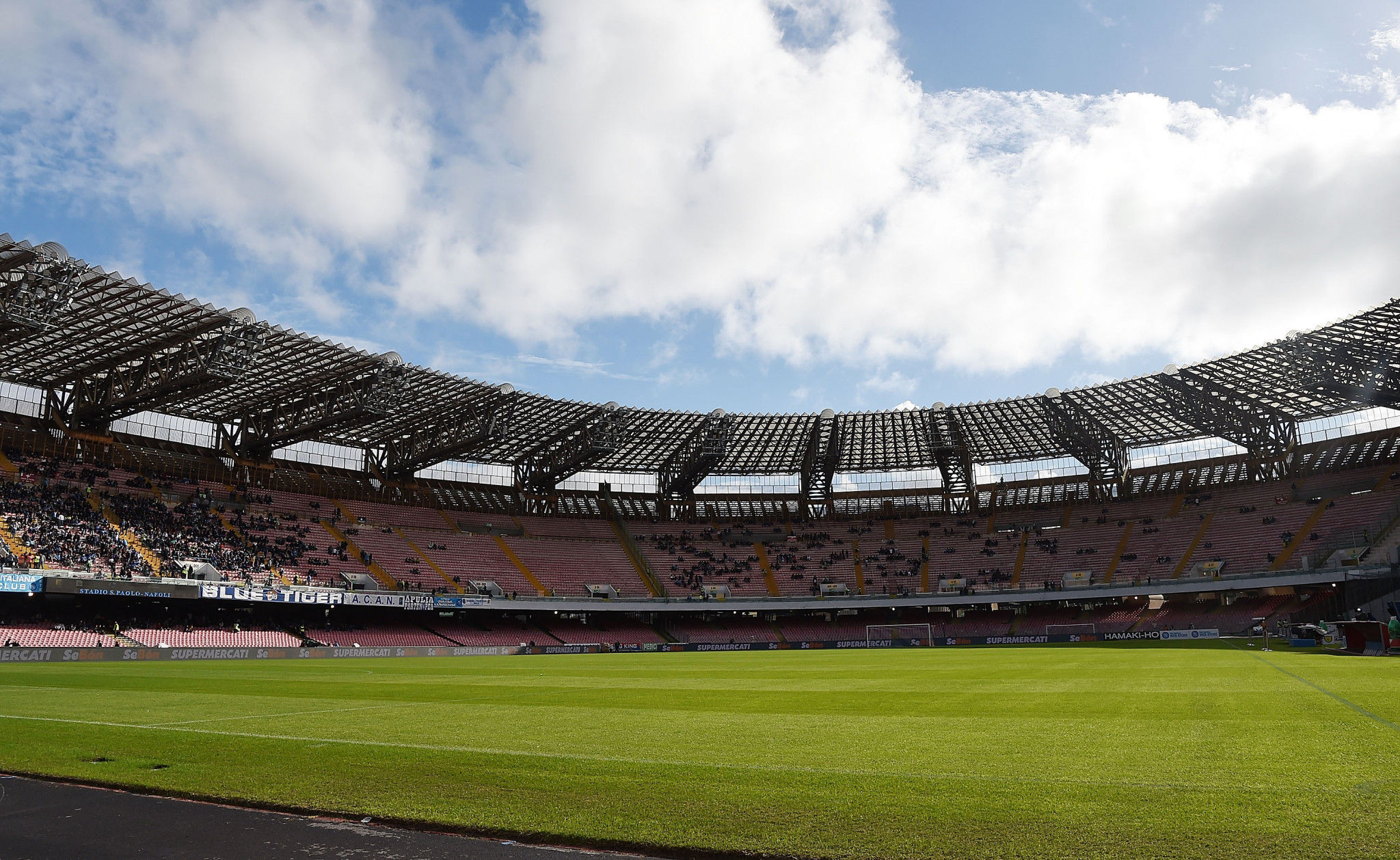 Works planned at the San Paolo Stadium have yet to begin ©Getty Images
