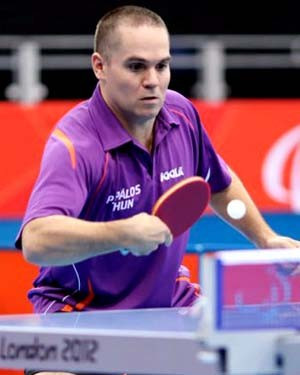 Paralympic champion Peter Palos suffered a shock quarter-final defeat at the hands of Frenchman Lucas Edouard Creange ©ITTF
