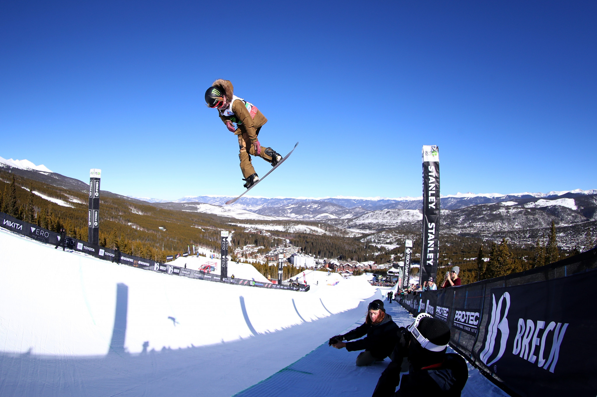Chloe Kim was in suitably commanding form at the World Cup in Laax ©Getty Images