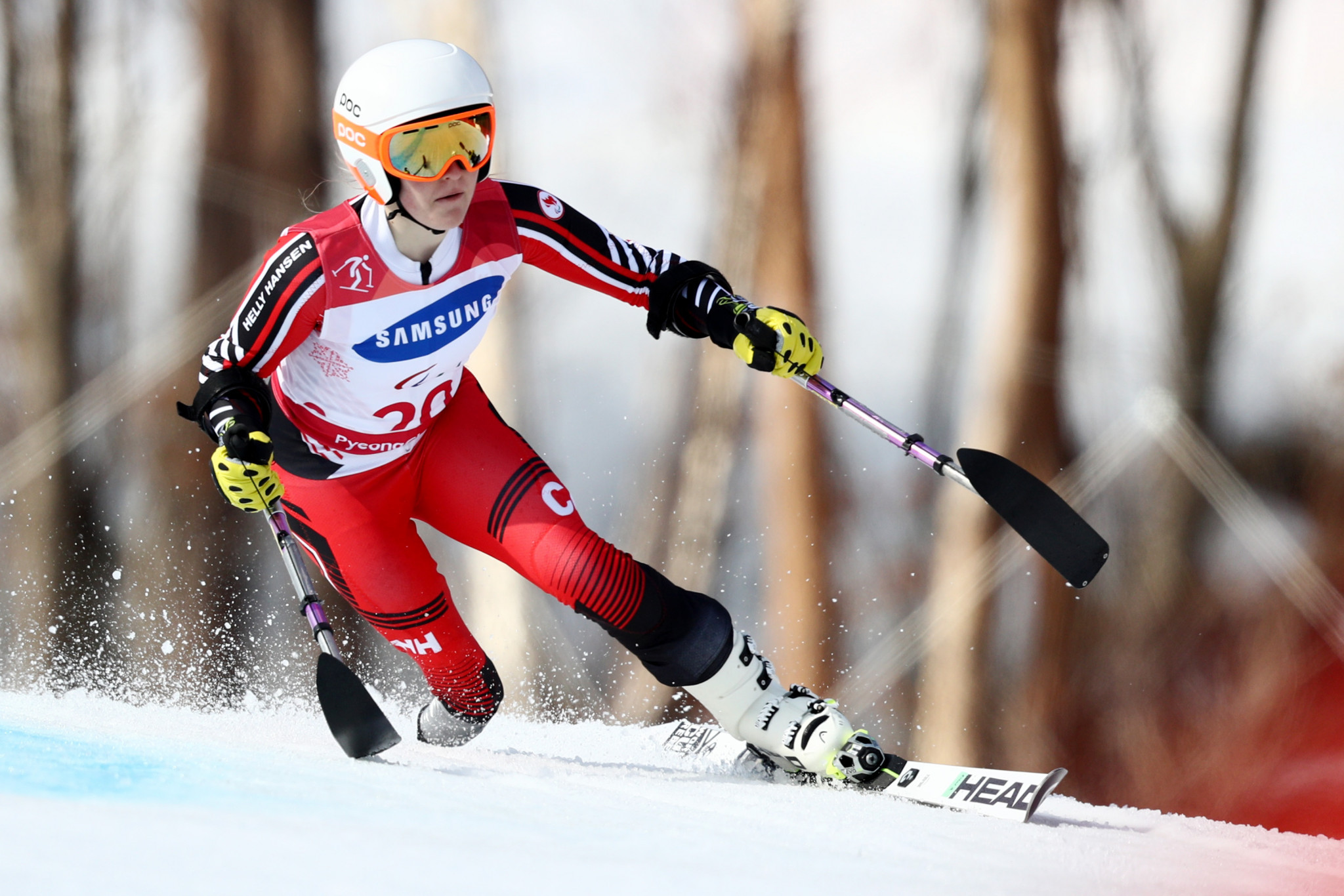 Canada’s Frédérique Turgeon earned her first-ever podium finish in the World Para Alpine Skiing World Cup by winning the women’s slalom standing event in Croatia's capital Zagreb ©Getty Images