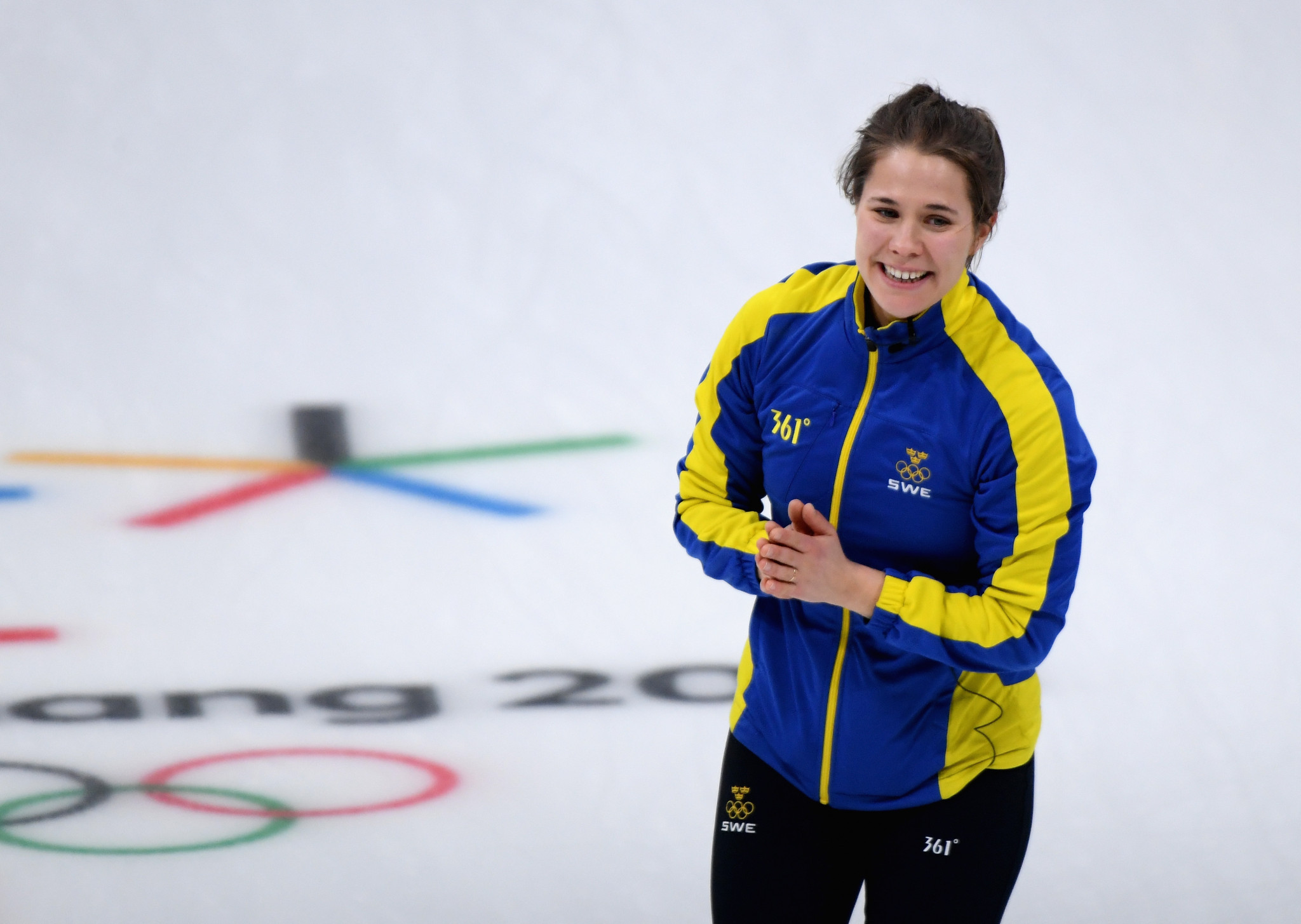 Sweden's Anna Hasselborg, 2018 Olympic champion, will skip a team at the Continental Cup of Curling in Las Vegas ©Getty Images