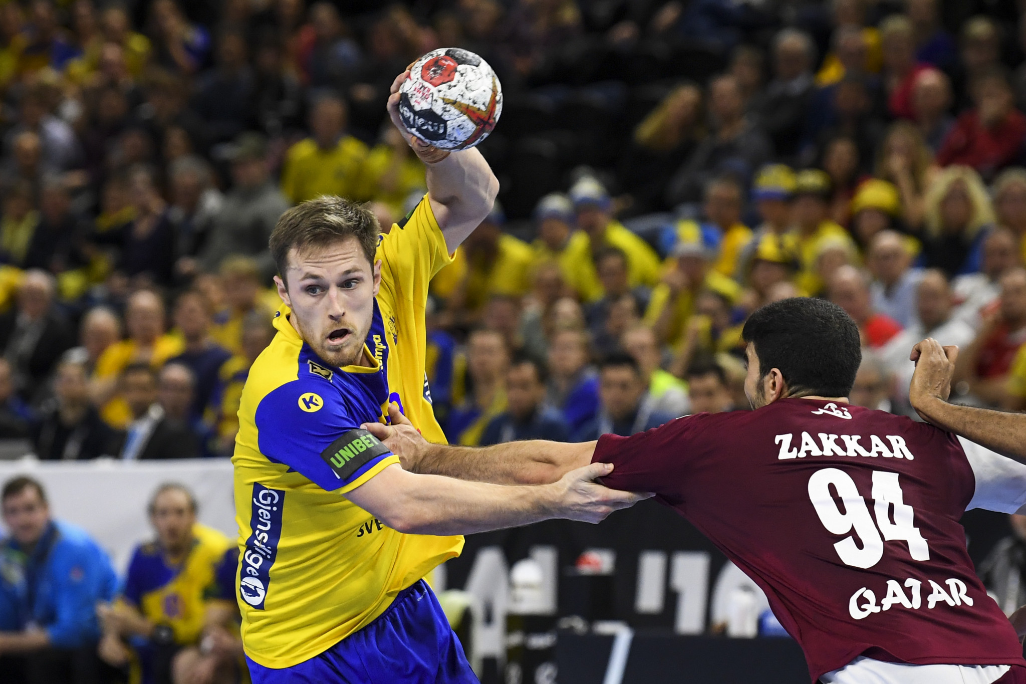 Sweden defeated Qatar in Group D of the IHF Men's Handball World Championship to remain undefeated at the competition ©Getty Images