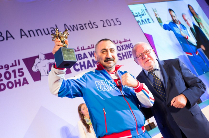 The AIBA best coach award went to former Olympic and world champion Aleksander Lebziak of Russia