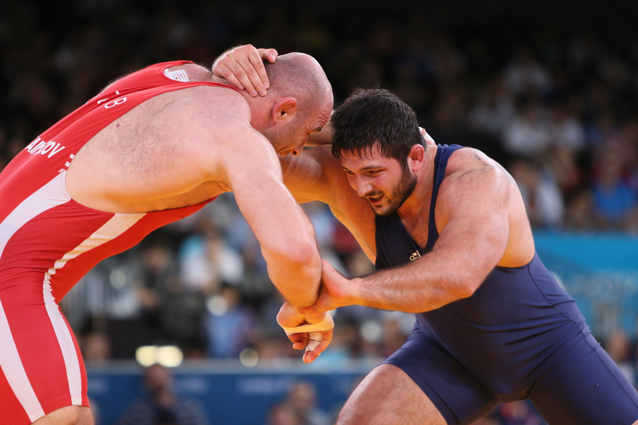 Davit Modzmanashvili has been stripped of the silver medal he claimed in the men's 120 kilograms freestyle wrestling event at the London 2012 Olympic Games ©Getty Images