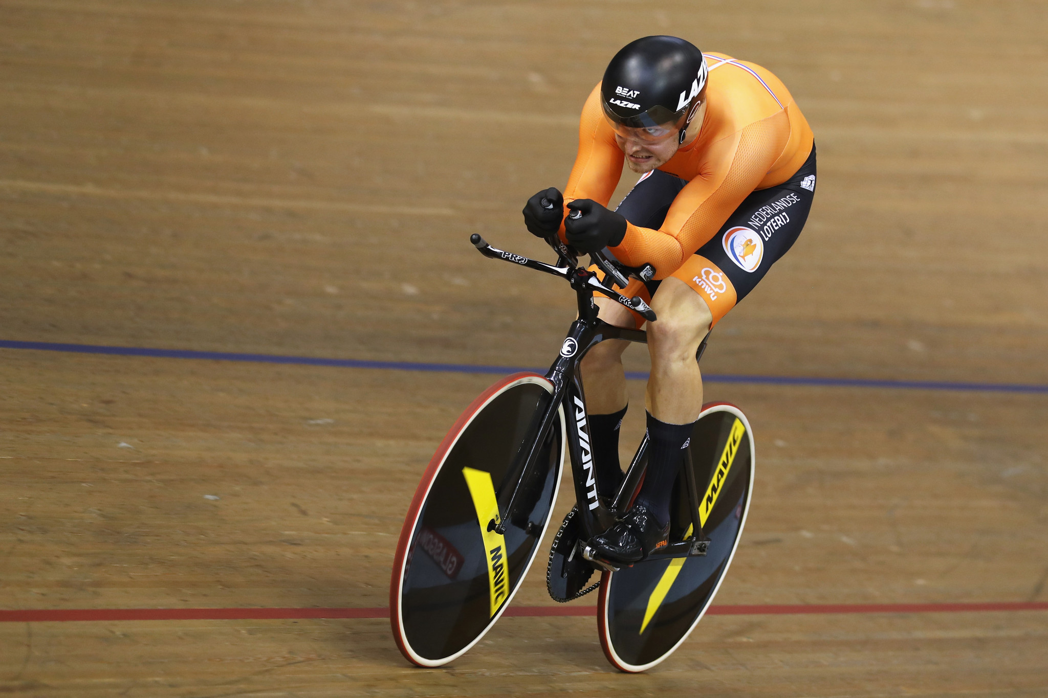 Matthijs Buchli won the men's keirin at the last Track Cycling World Cup in London ©Getty Images