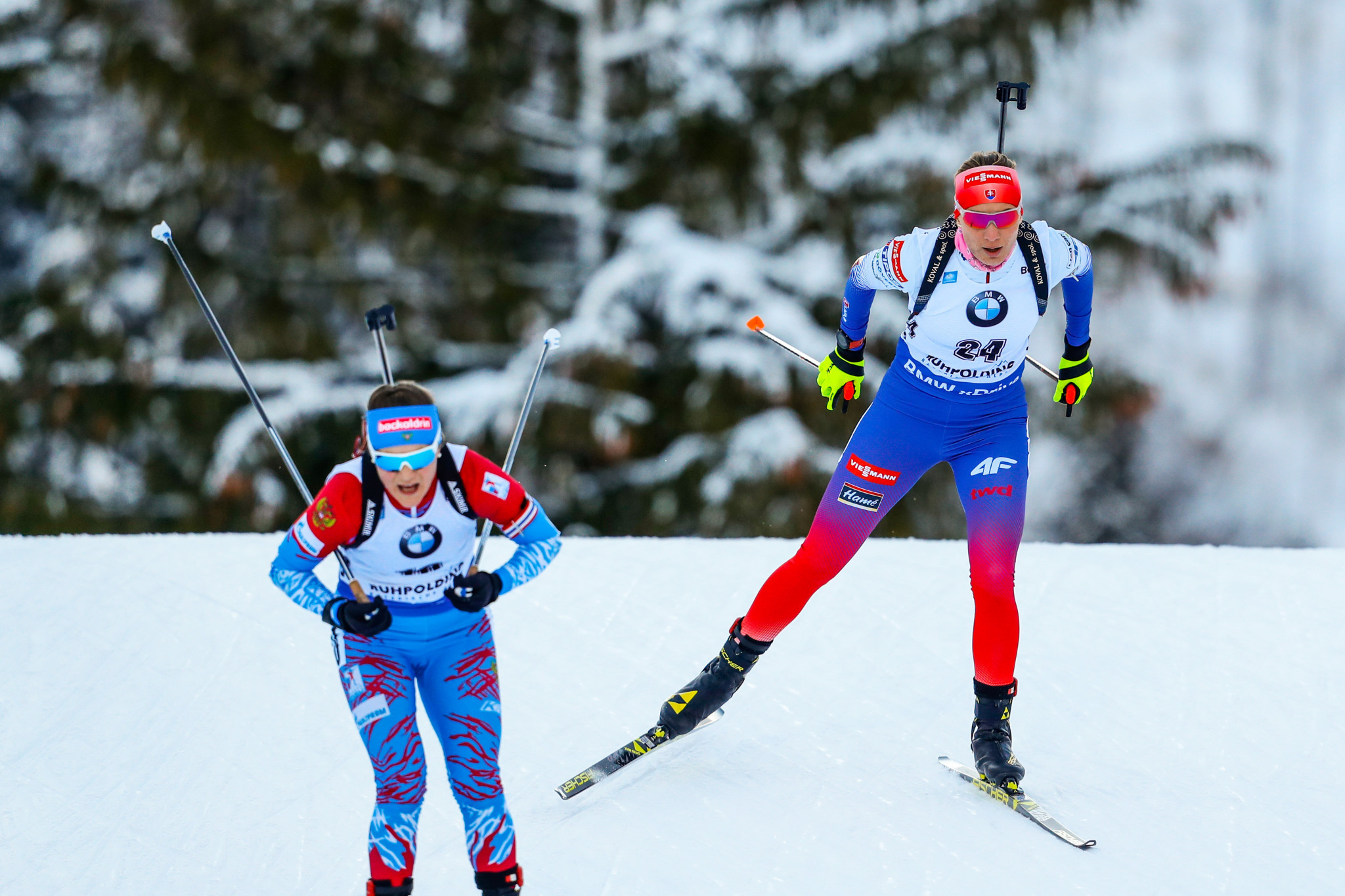 Slovakia's Anastasiya Kuzmina won the women's event with a dominant performance ©Getty Images