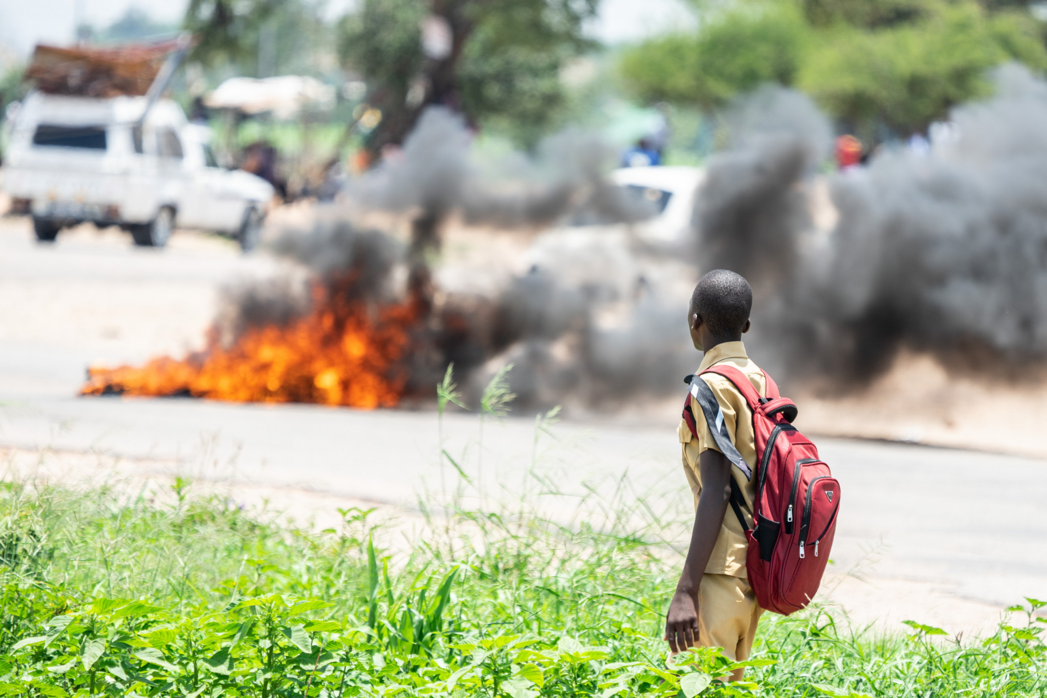 Violence broke out in Zimbabwe earlier this week following a hike in fuel prices ©Getty Images