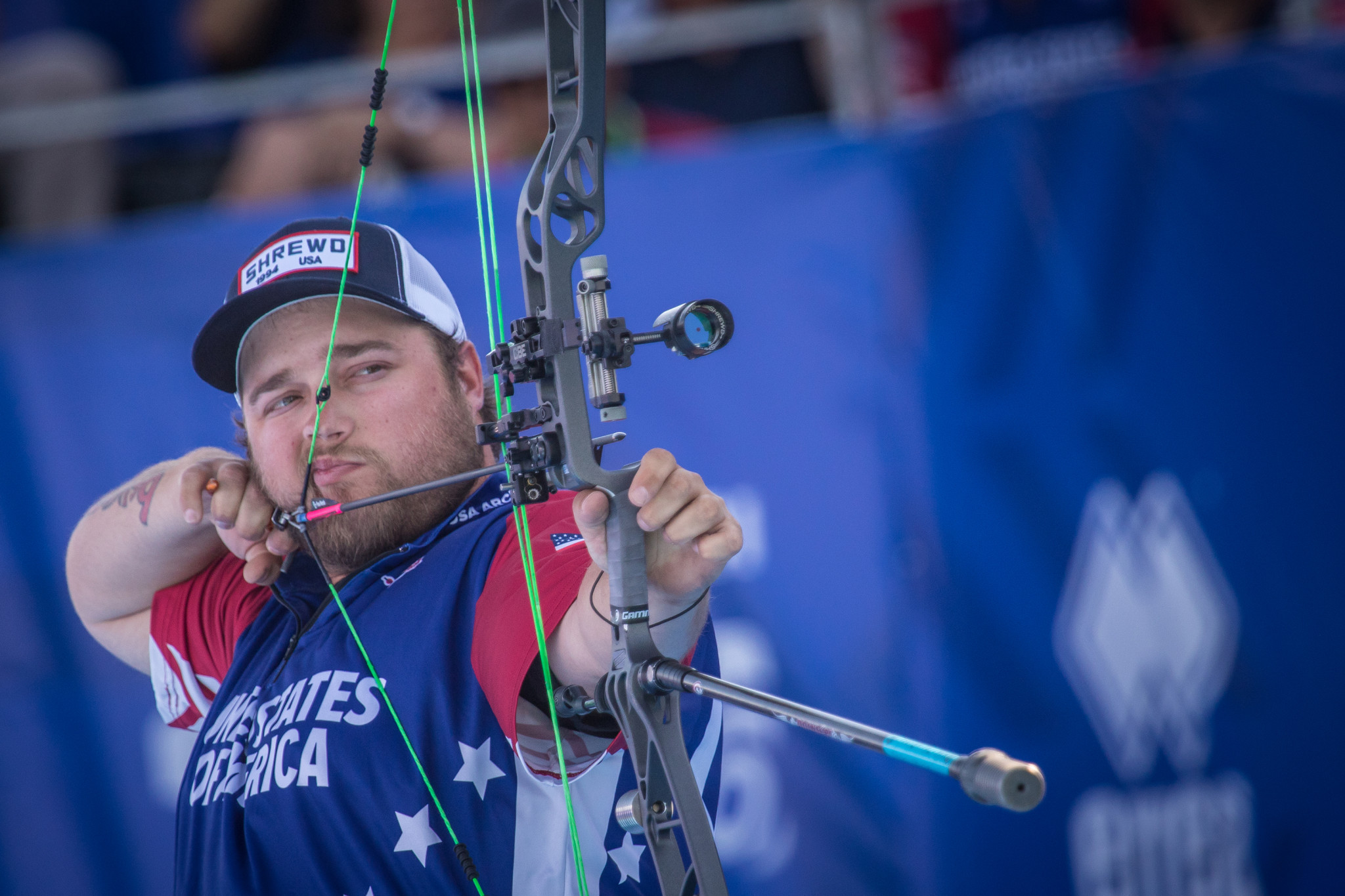 The United States' Kris Schaff was one of the stand-out performers in men's compound qualification ©Getty Images