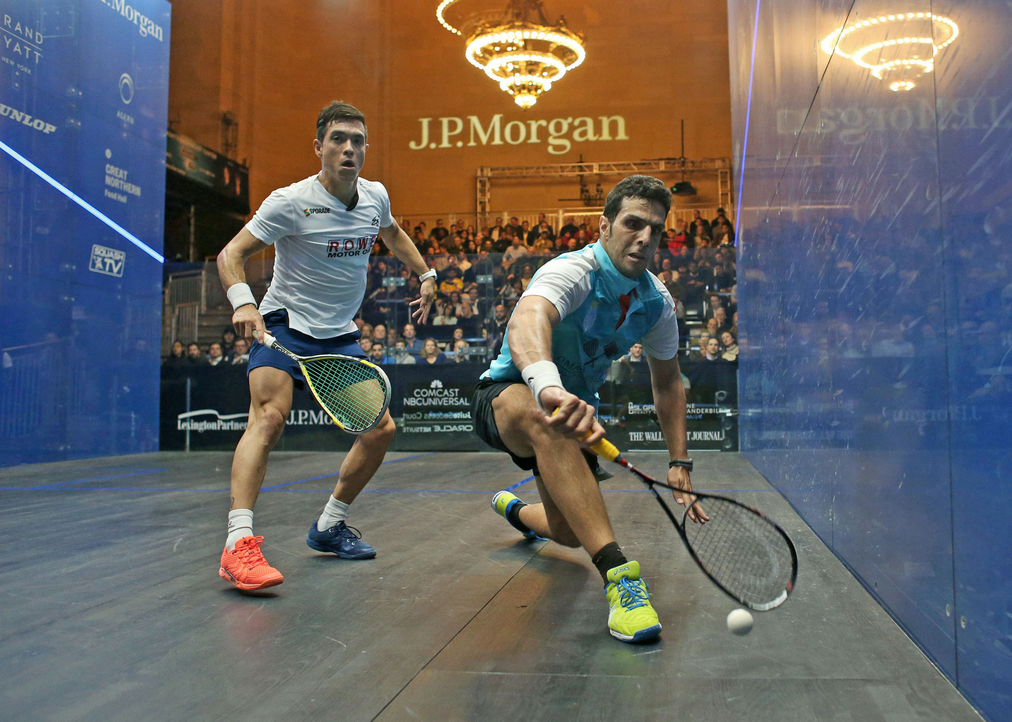 Omar Masaad sprung the biggest surprise on day three has he dispatched world number six Miguel Rodriguez of Colombia ©PSA