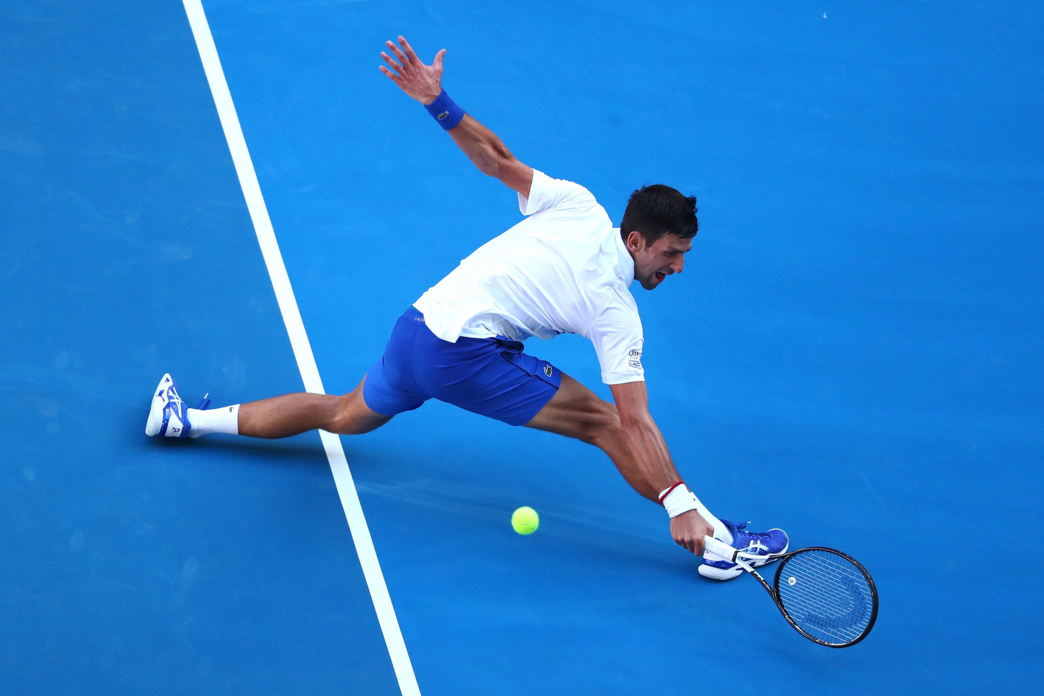 Novak Djokovic kept his pursuit of a seventh Australian Open title on track ©Getty Images