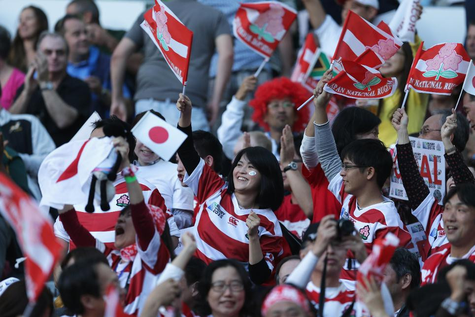 Tickets involving hosts Japan are reportedly on the brink of selling out ©Rugby World Cup 2019
