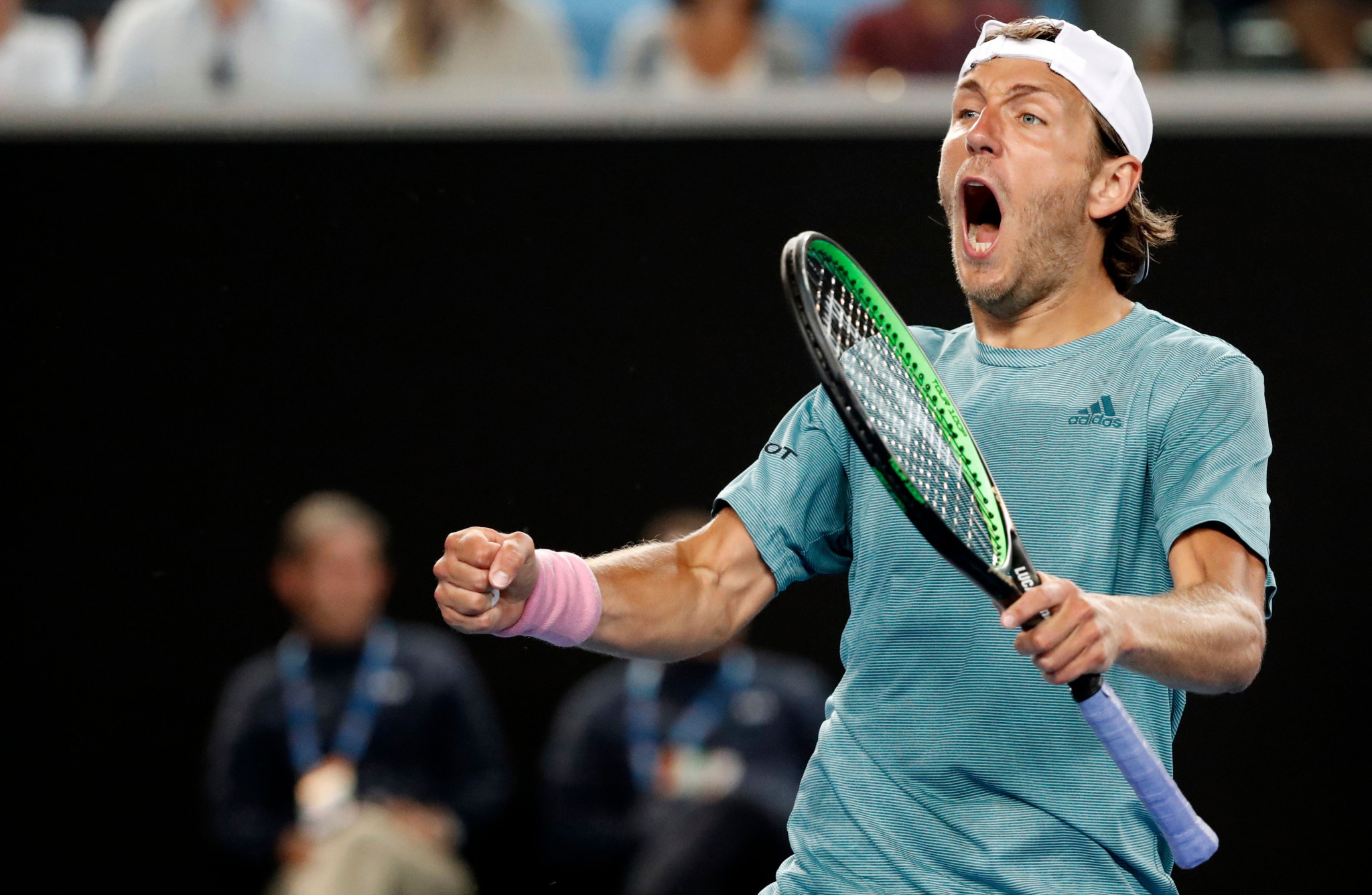 Lucas Pouille responded to beat the home favourite to advance ©Getty Images