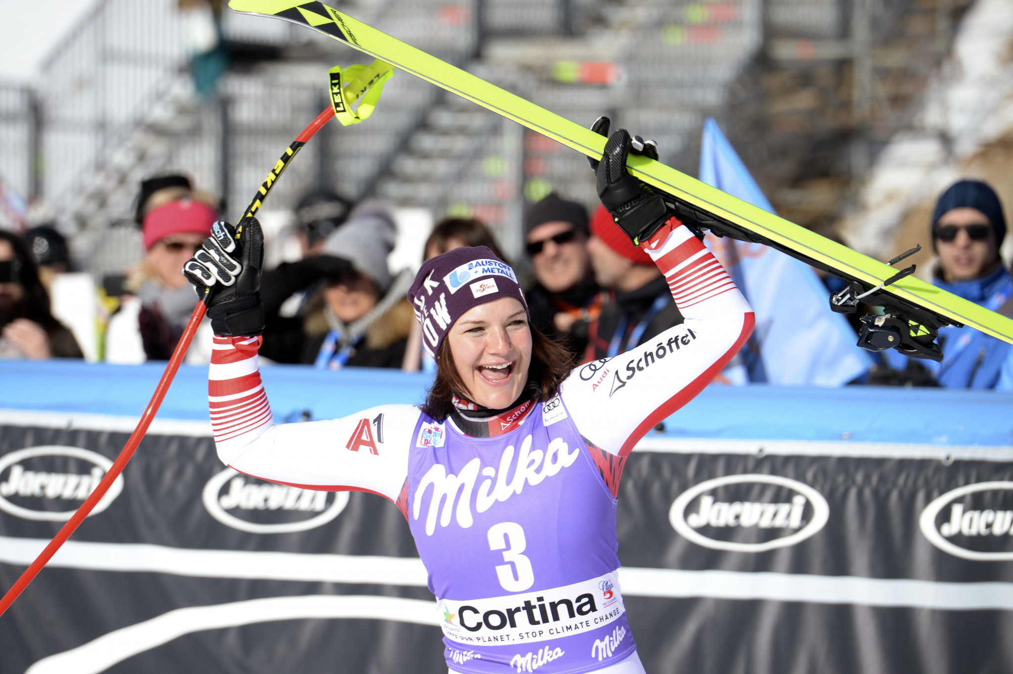 Siebenhofer earns back-to-back downhill victories at women's Alpine Skiing World Cup