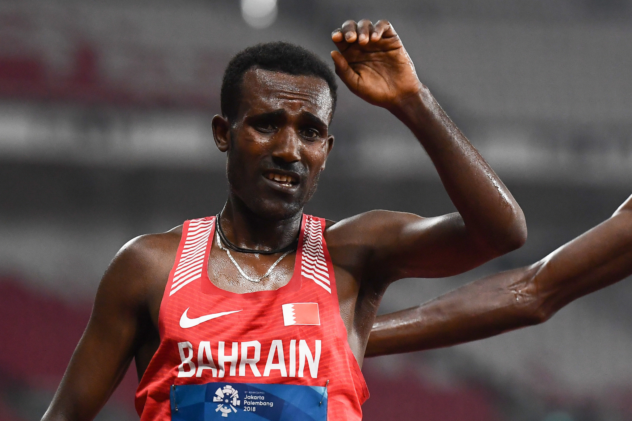 Ethiopian born Birhanu Balew won the men's race today at the IAAF Cross Country Permit meet in Antrim ©Getty Images