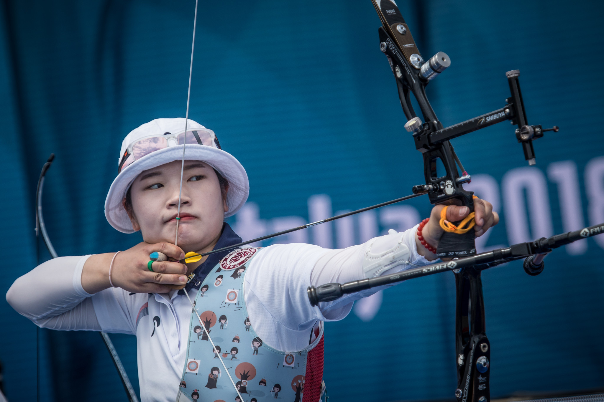 Kang Chae Young made it into the women's recurve final with ease at the Indoor Archery World Series event in Nimes ©Getty Images