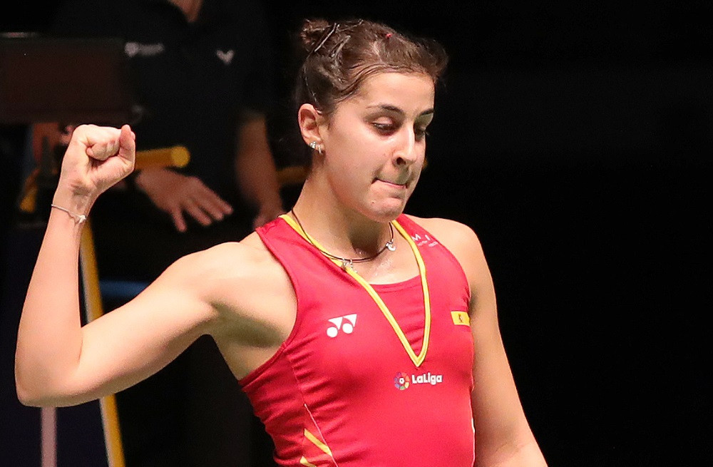 Spain's world champion Carolina Marin stands in the way of Thailand's Ratchanok Intanon successfully defending her BWF Malaysia Masters title tomorrow ©BWF