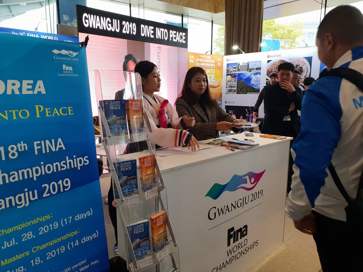 Gwangju 2019 has hosted visits from Swimming Federations around the world ahead of its hosting of the FINA World Championships in July this year ©Gwangju 2019