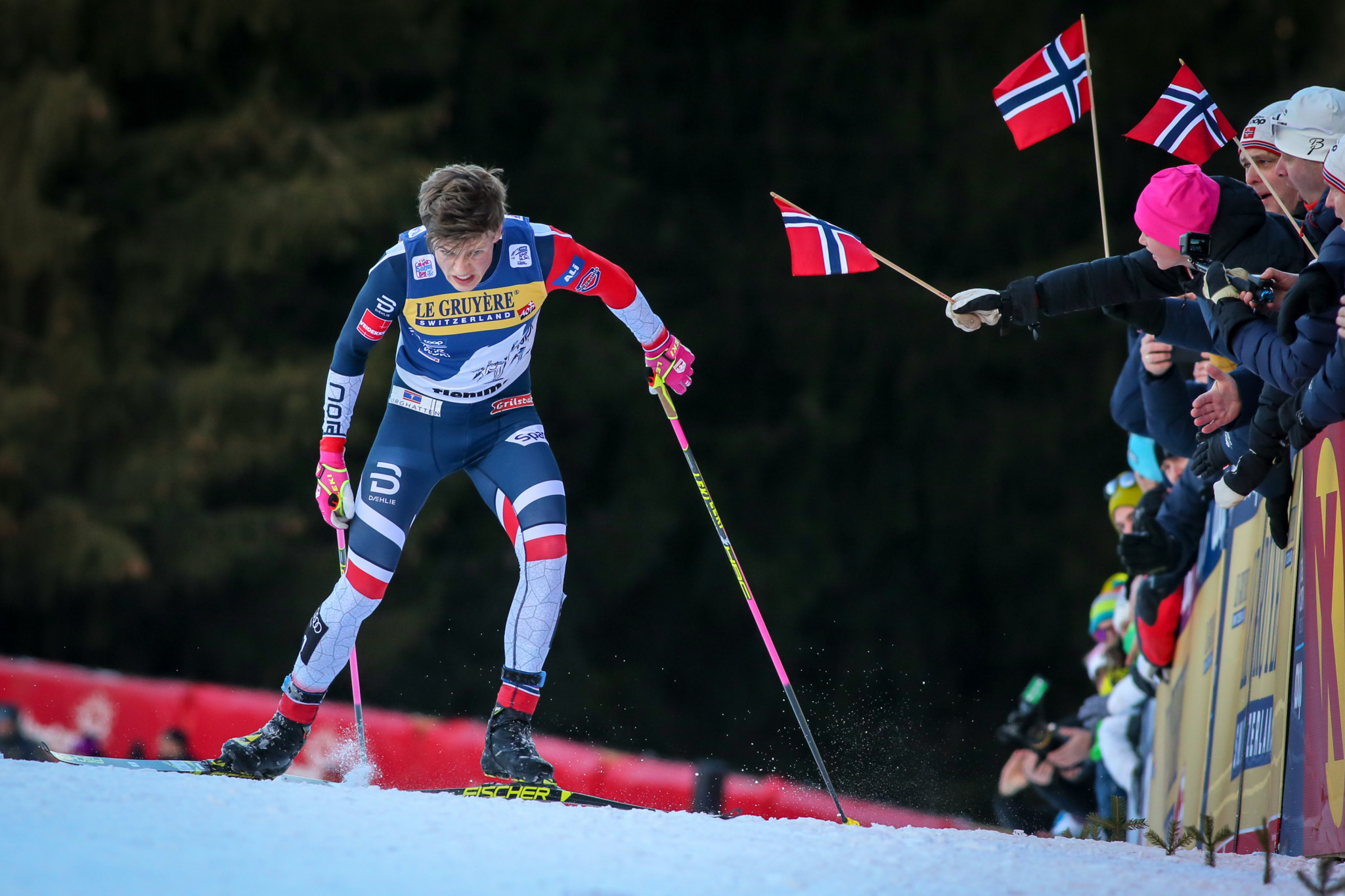 Norway secured a classic sprint double as Johannes Høsflot Klæbo and Maiken Caspersen Falla won the men's and women's races respectively ©Getty Images