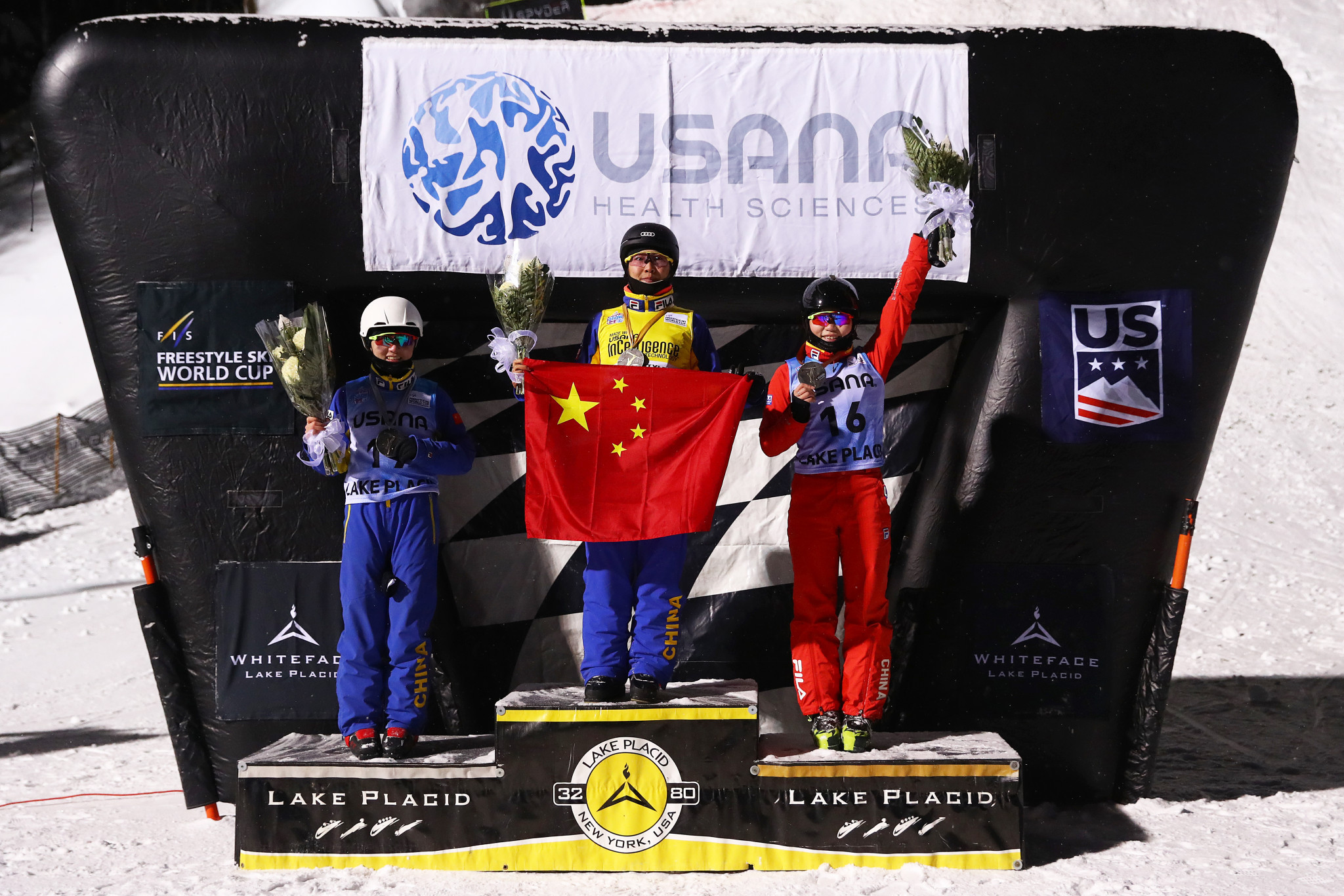China secure clean sweep of women's aerials podium at FIS Freestyle Skiing World Cup 
