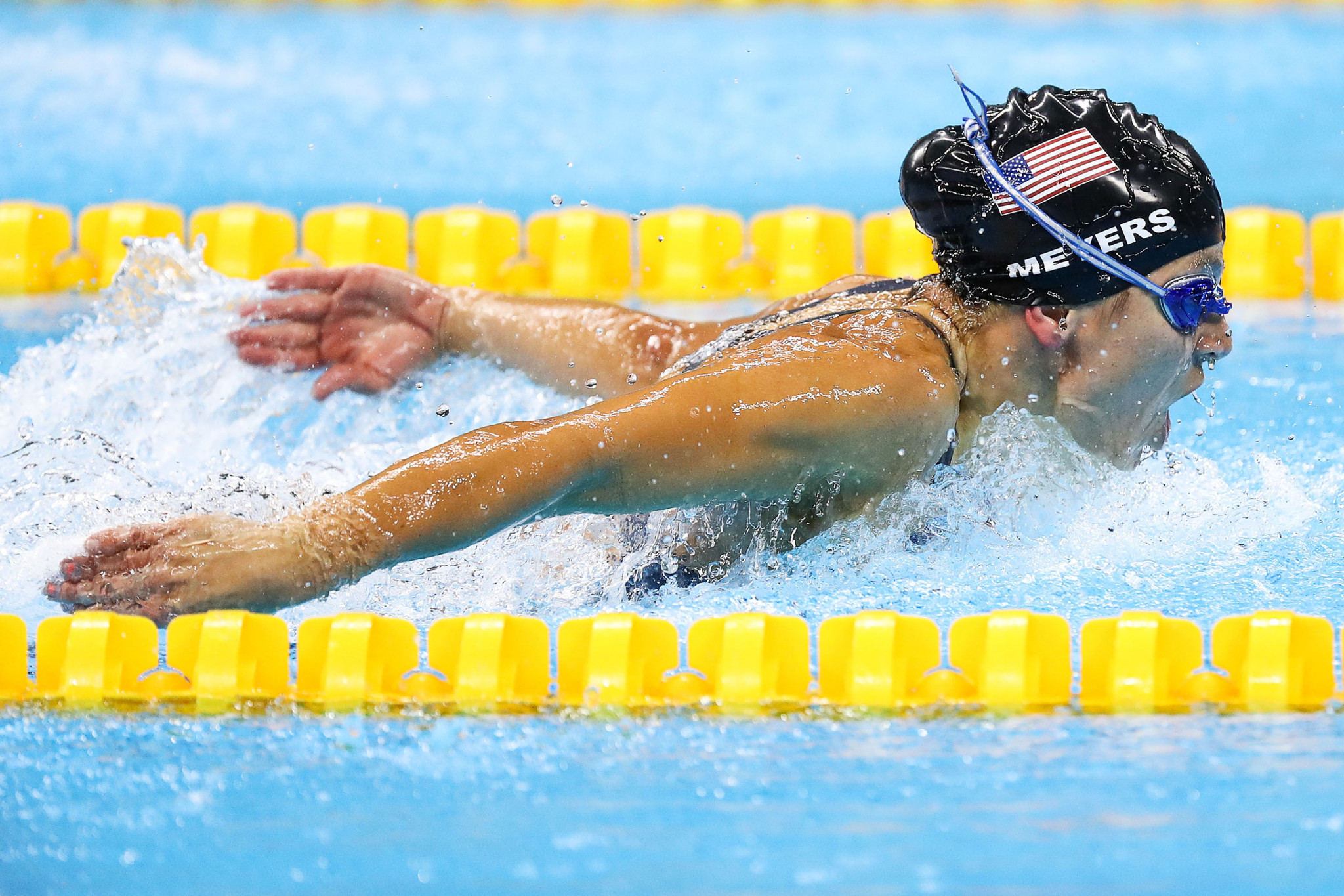 Six-time Paralympic medalist Rebecca Meyers has made the elite A subdivision in the 2019 US Paralympics Swimming National Team ©Getty Images