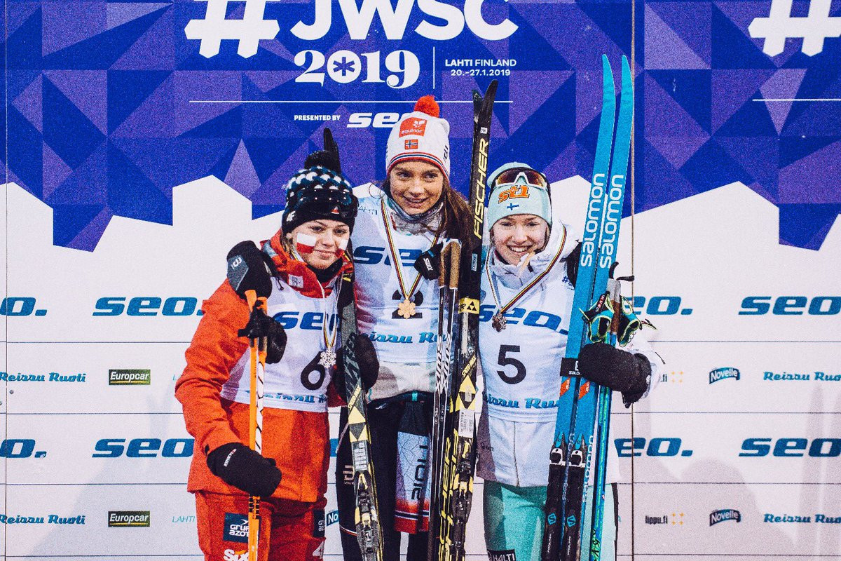 Norway's Kristine Stavaas Skistad won the women's competition in Lahti ©Twitter