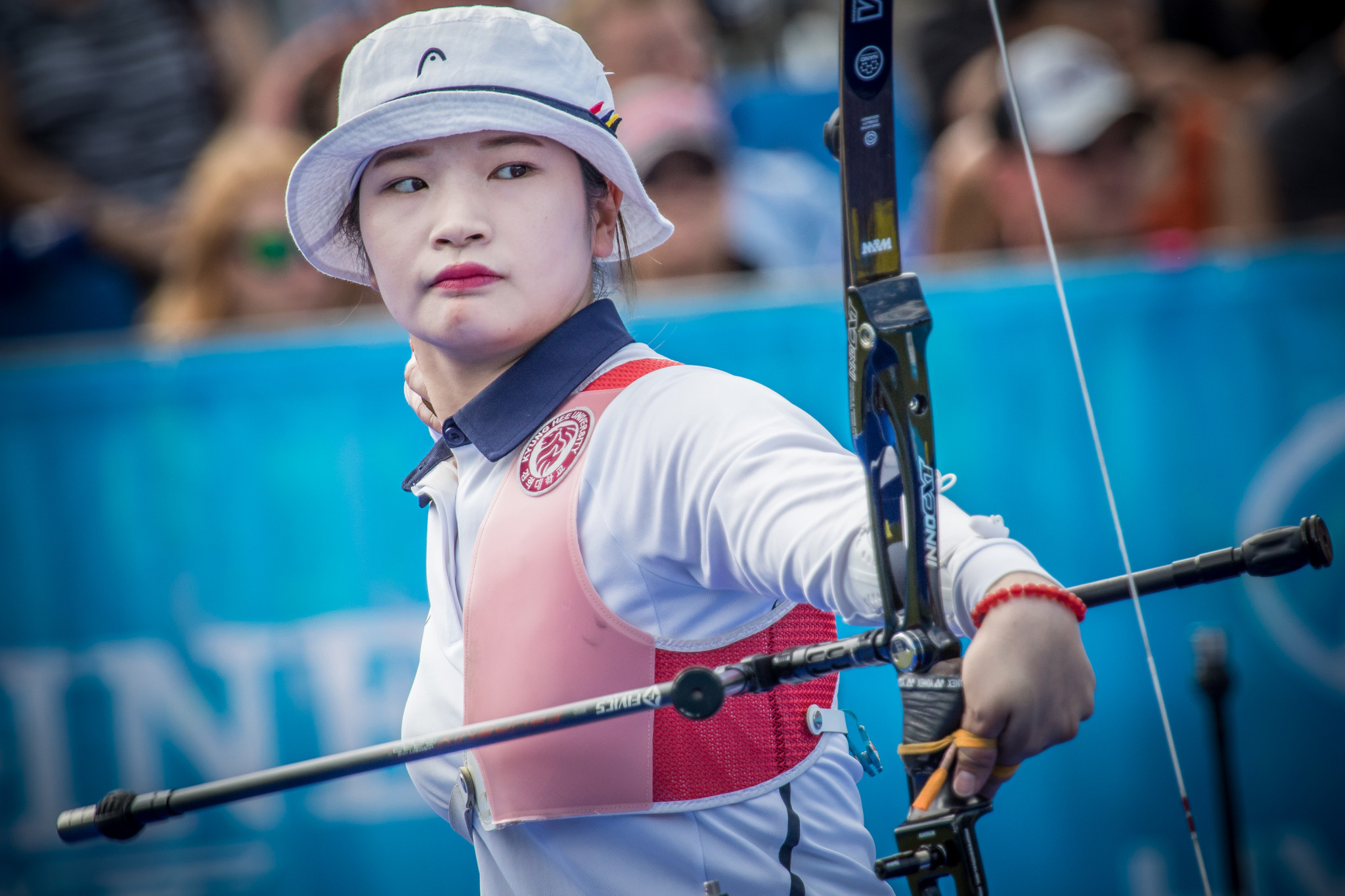 Kang Chae Young beat 14-year-old Casey Kaufhold to win the Indoor Archery World Series event in Nimes ©Getty Images