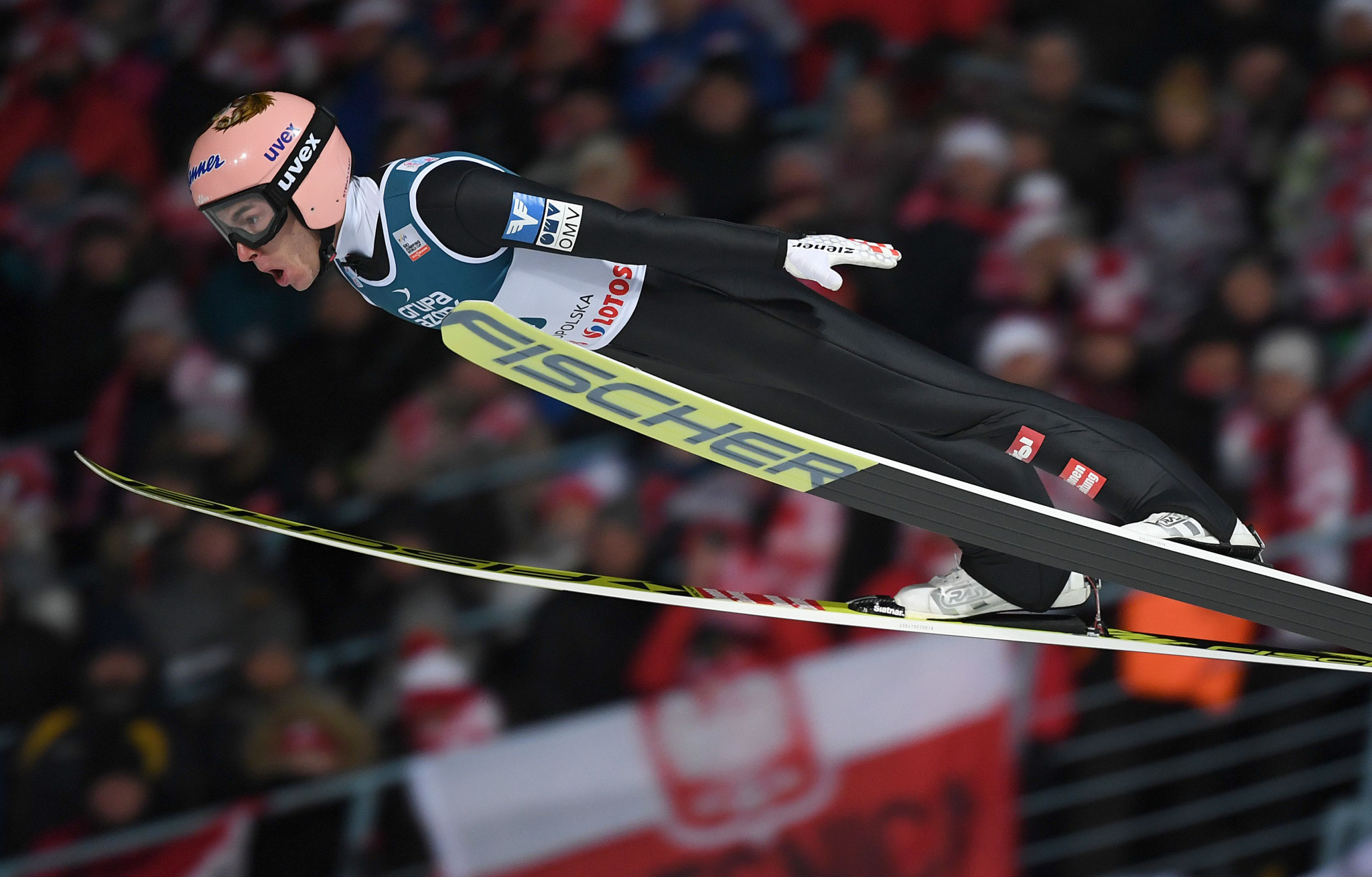 Austria's Stefan Kraft was triumphant in the men's event in Zakopane ©Getty Images