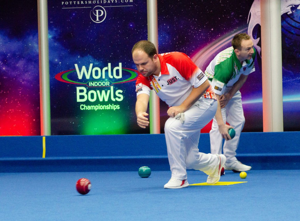 Defending mixed pairs champions suffer semi-final defeat at World Indoor Bowls Championships