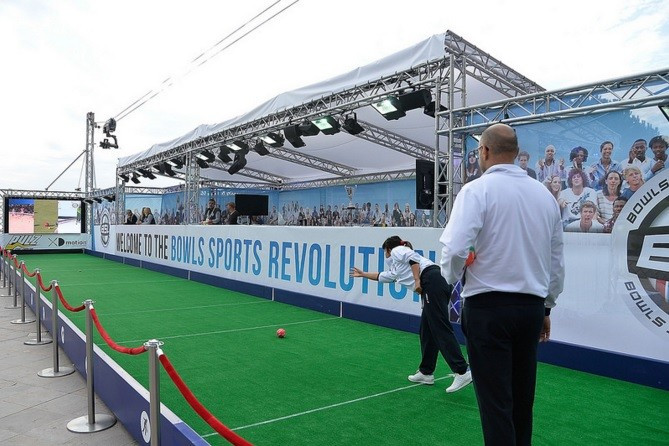 The Bowls Sports League has had a strong presence at SPORTEL and offered participants the chance to try out the various disciplines during the convention