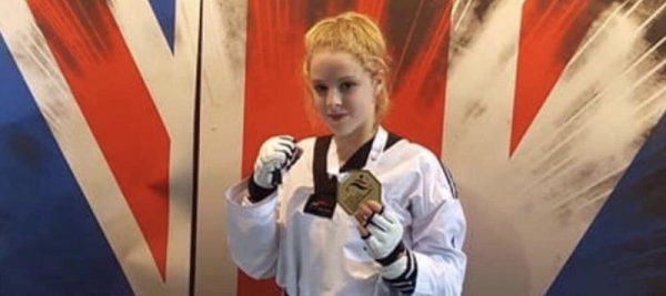British Taekwondo present McKew with Caroline Facer Trophy