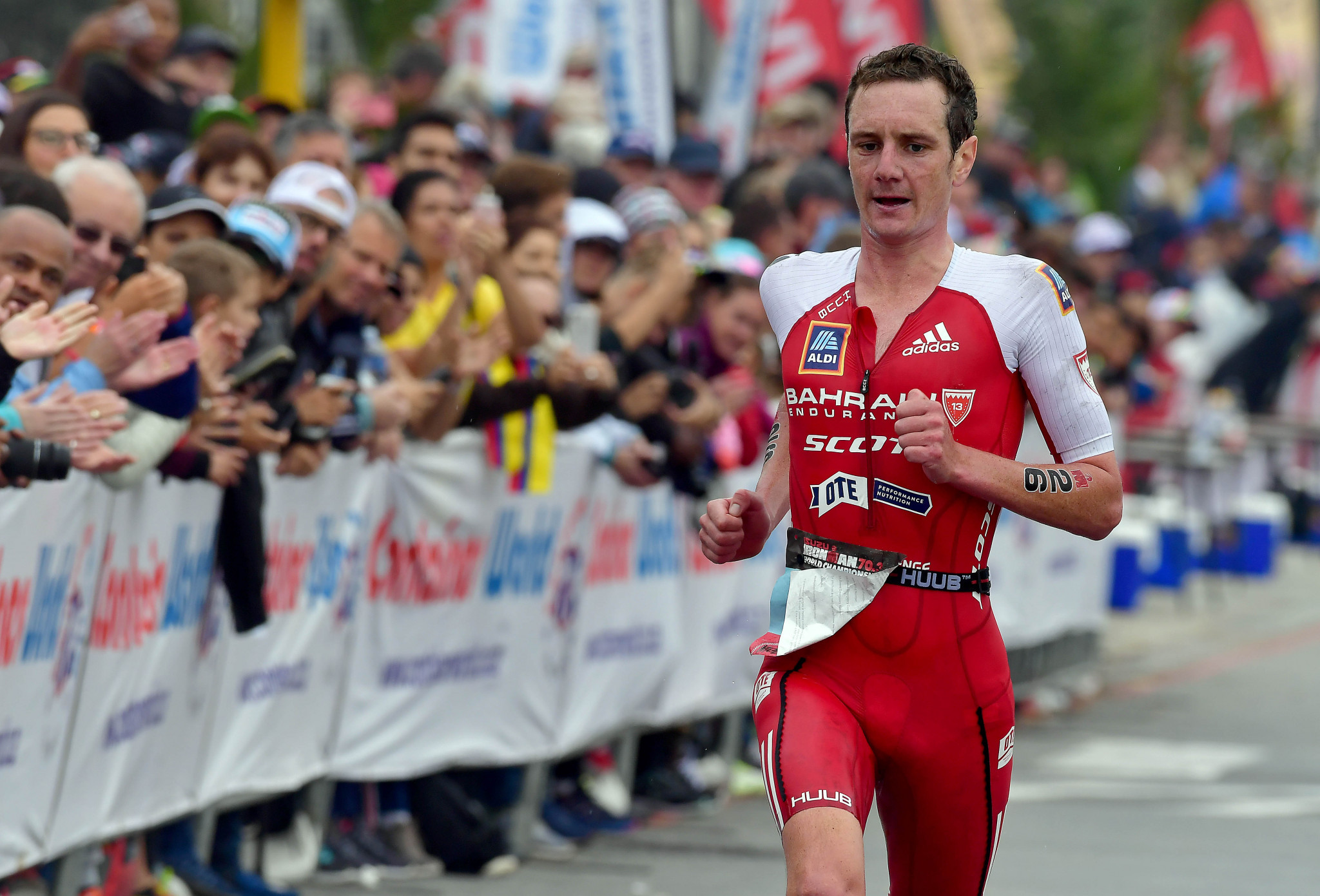 Triathlon's Olympic champion Alistair Brownlee is one of the star British athletes to have worked with Aldi ©Getty Images