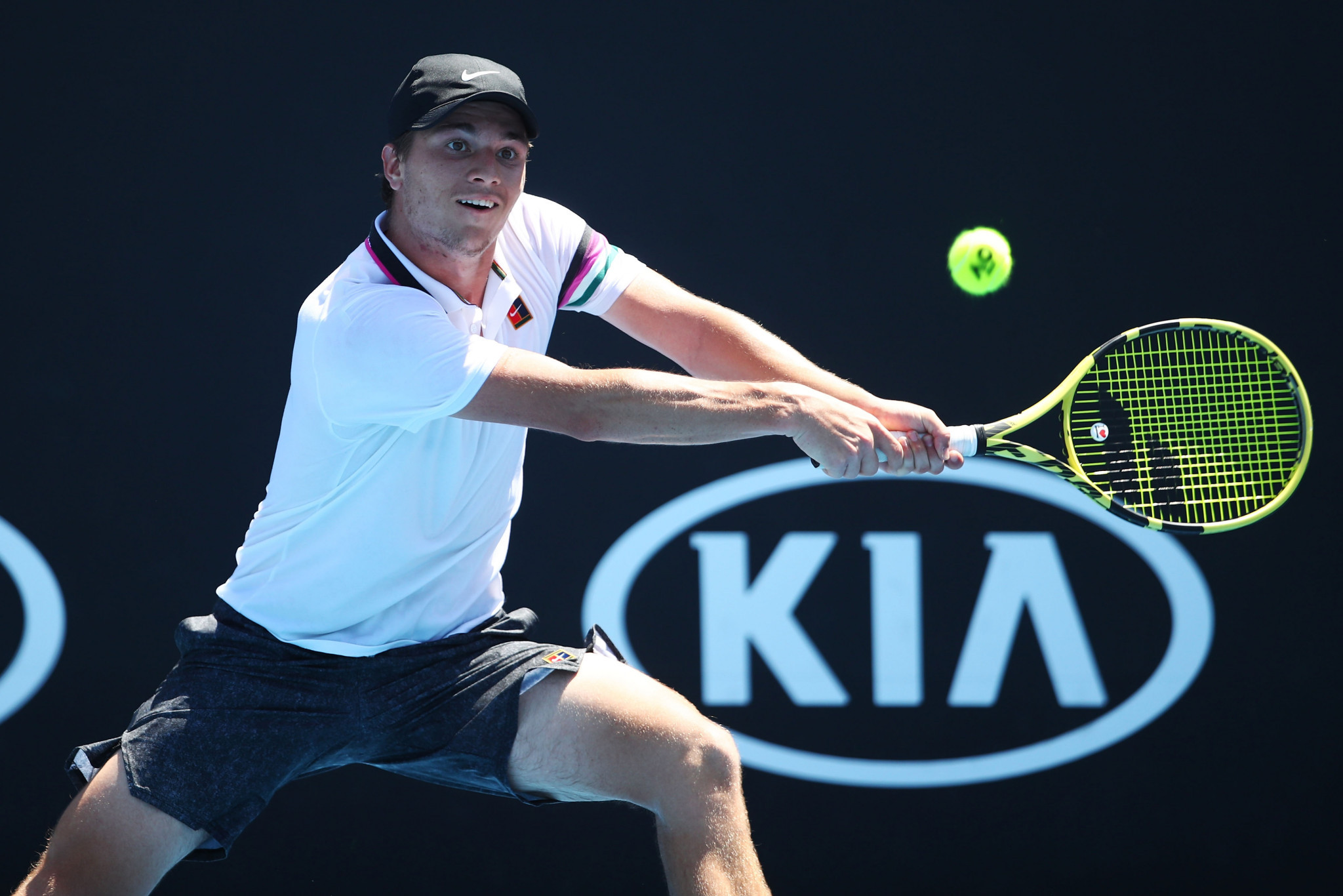 Serbia's Miomir Kecmanovic, who competed at the 2019 Australian Open, has been named as a recipient of the 2019 International Player Grand Slam Grant ©Getty Images