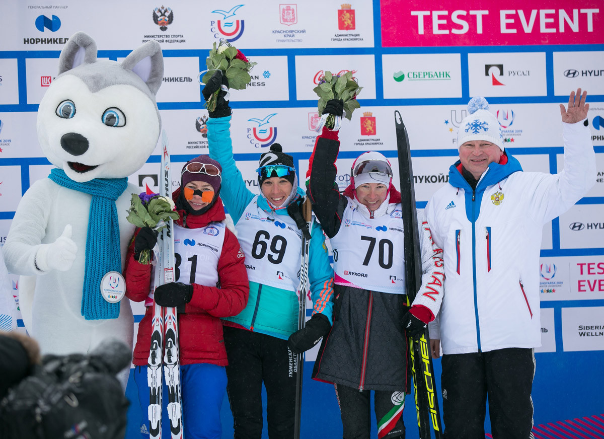Olga Vokuyeva won the Cross-Country Skiing Russian Cup, a Krasnoyarsk 2019 test event ©FISU