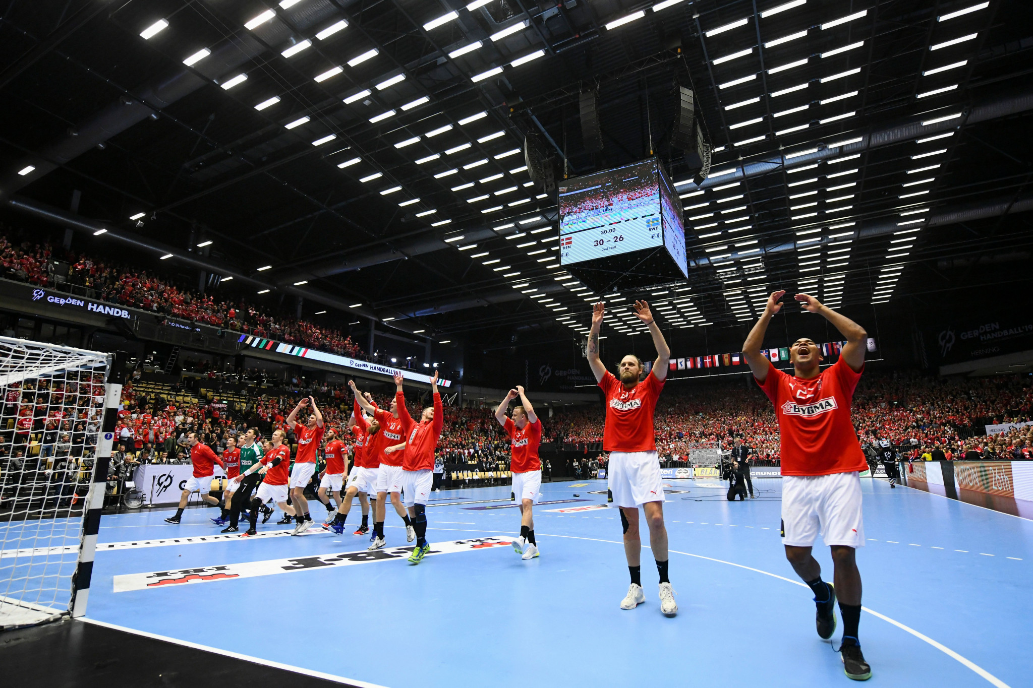 Co-hosts Denmark beat Sweden in their last Group Two match today to progress through to the semi-finals of the IHF Men’s World Championship ©Getty Images