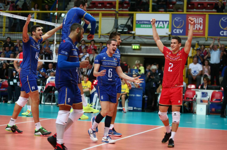 France beat Serbia in four sets to progress to the penultimate stage of the competition