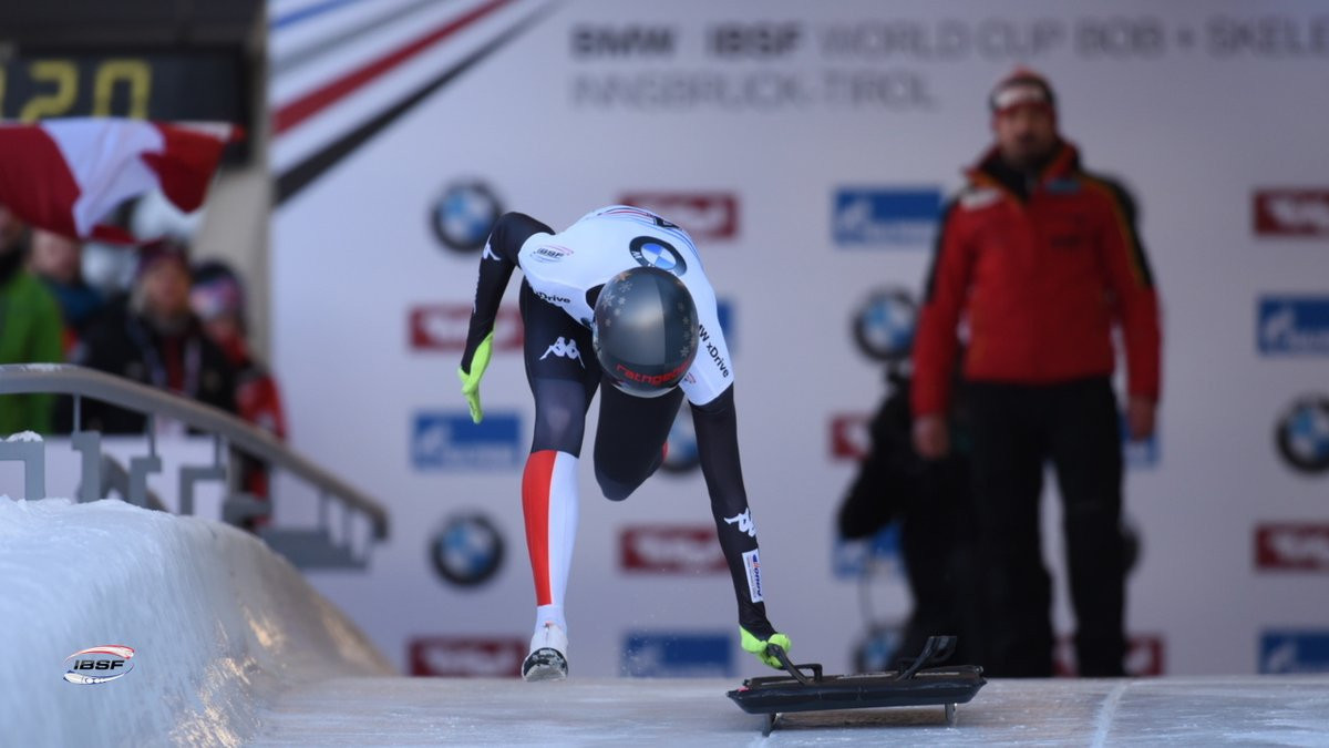 Austria's Janine Flock, recently named women's skeleton European champion, will compete at the IBSF World Cup event in St Moritz ©IBSF
