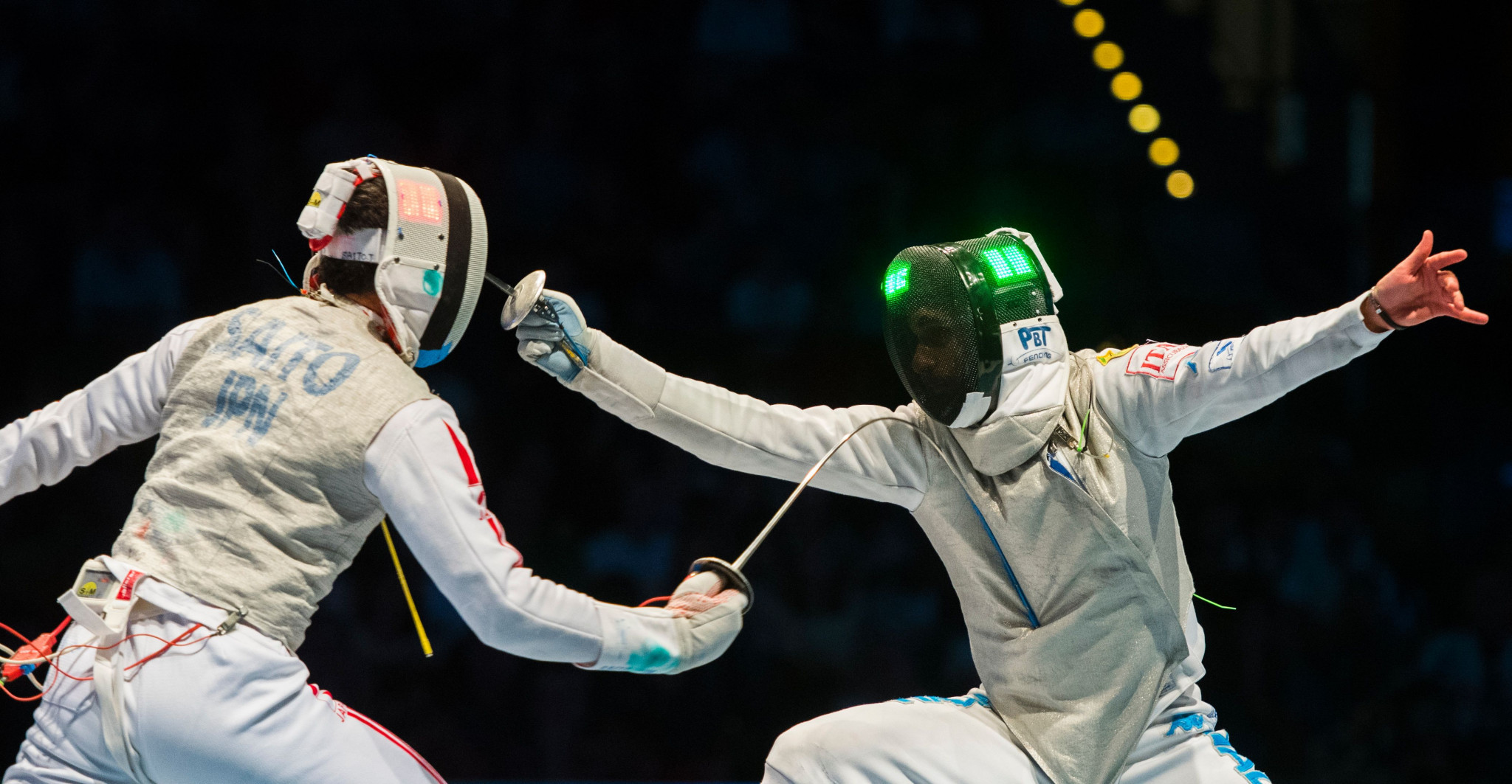 Italy's Daniele Garozzo, right, is among the fencers due to compete at the FIE Men's Foil World Cup in Tokyo ©Getty Images