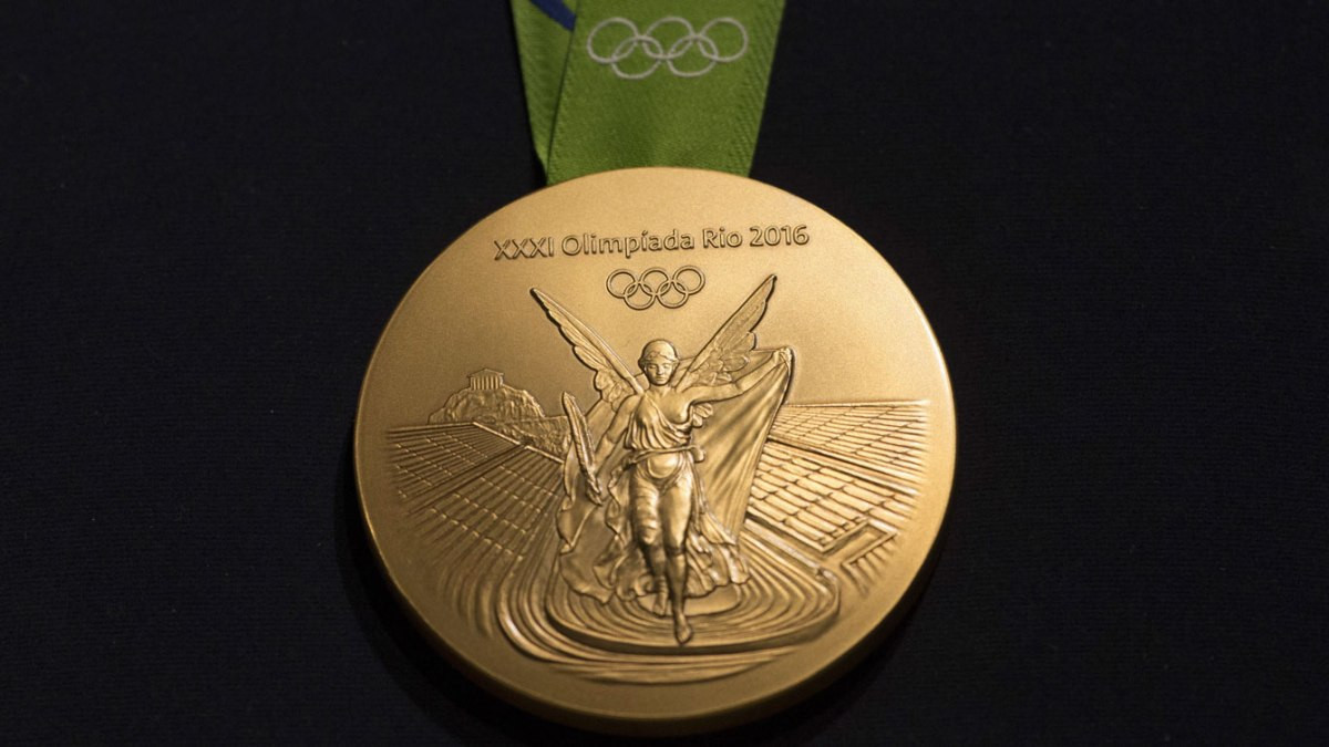 What is believed to have been the first Olympic gold medal from Rio 2016 has been sold for more than $50,000 - although who put it up for auction remains a mystery ©Rio 2016