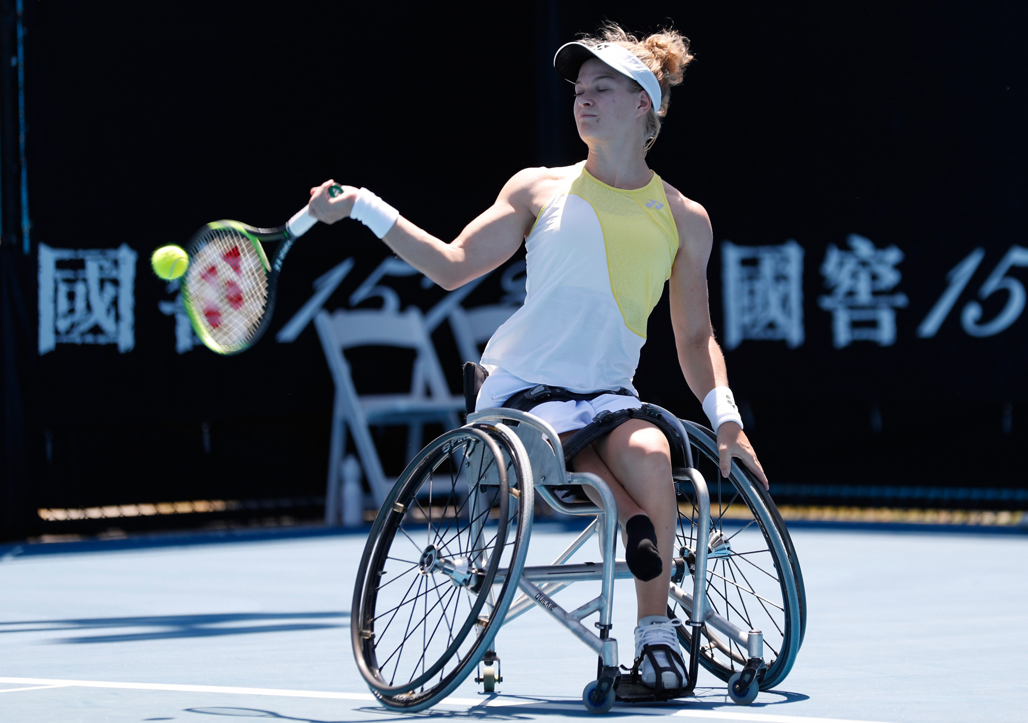 Dutch pair Diede de Groot and her partner Aneik Van Koot thrashed their semi-final opponents Japan's Yui Kamji and Italy's Giulia Capocci to reach the women's wheelchair doubles final ©Getty Images