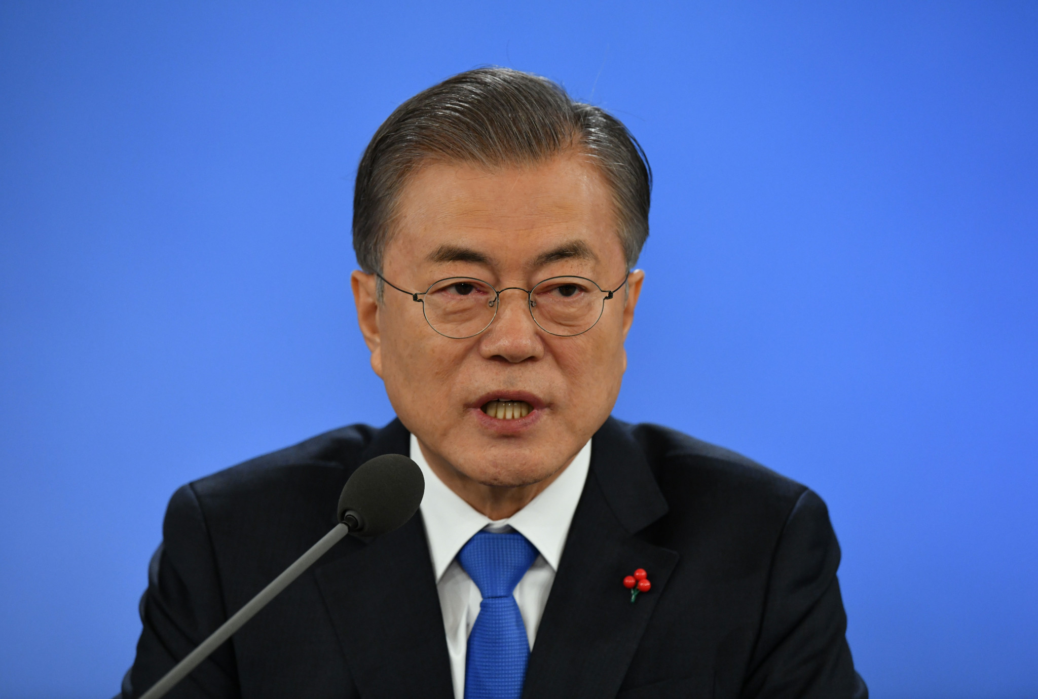 South Korean President Moon Jae-in has voiced his concern over the recent wave of seuxal abuse allegations ©Getty Images